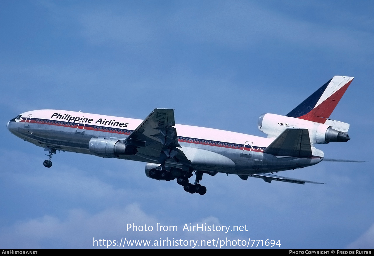 Aircraft Photo of PH-DTK | McDonnell Douglas DC-10-30 | Philippine Airlines | AirHistory.net #771694