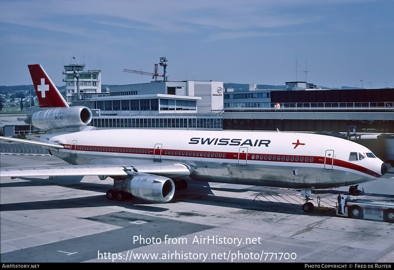 Aircraft Photo of HB-IHC | McDonnell Douglas DC-10-30 | Swissair | AirHistory.net #771700