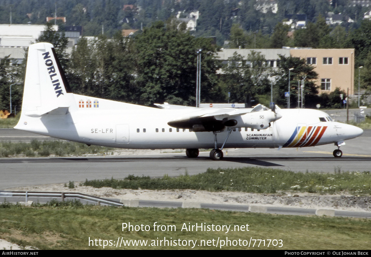 Aircraft Photo of SE-LFR | Fokker 50 | Scandinavian Commuter - Norlink | AirHistory.net #771703