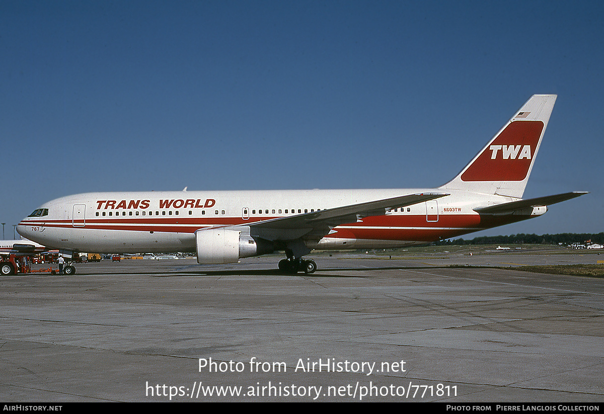 Aircraft Photo of N603TW | Boeing 767-231(ER) | Trans World Airlines - TWA | AirHistory.net #771811