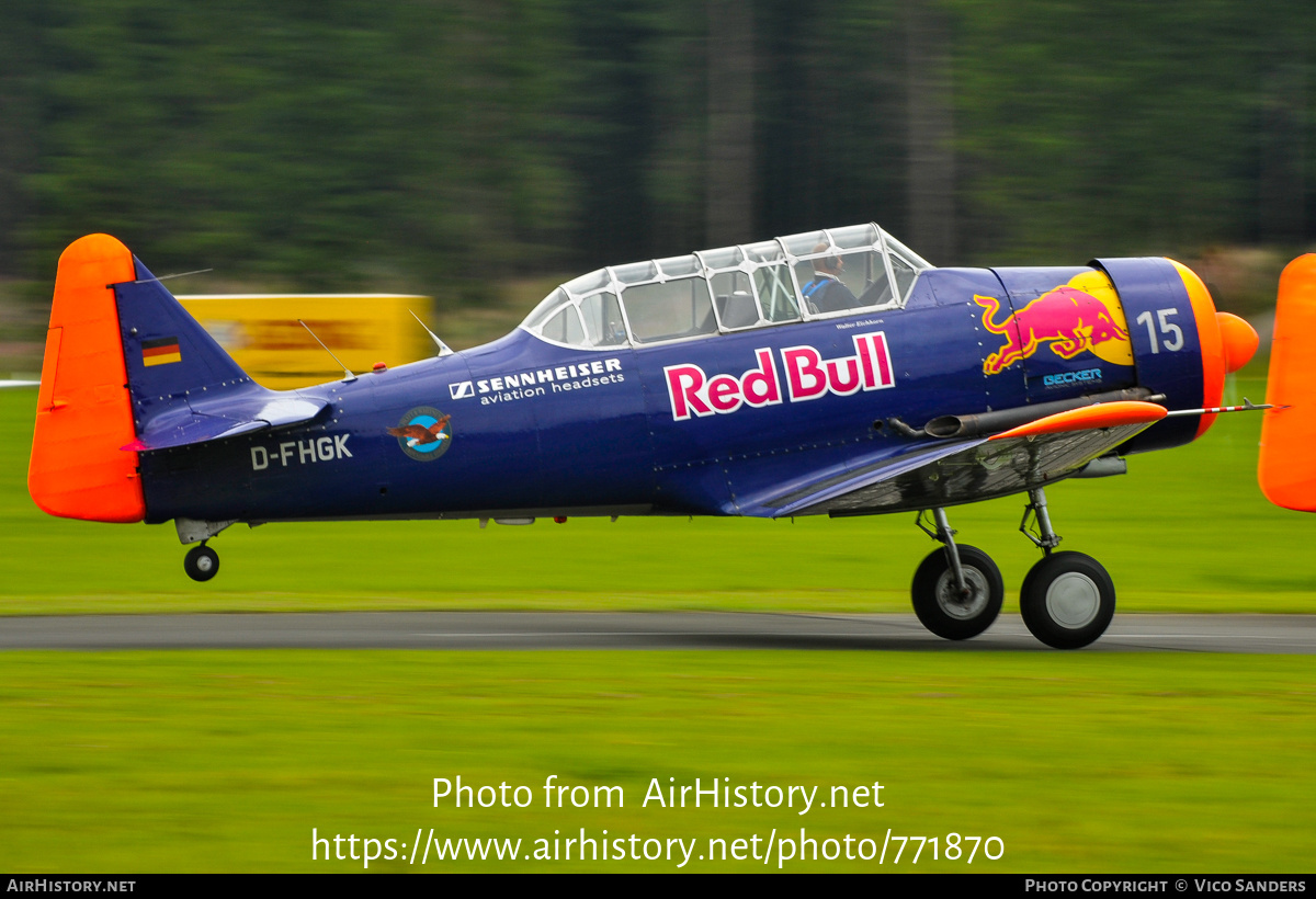 Aircraft Photo of D-FHGK | North American AT-16 Harvard IIB | Red Bull | AirHistory.net #771870