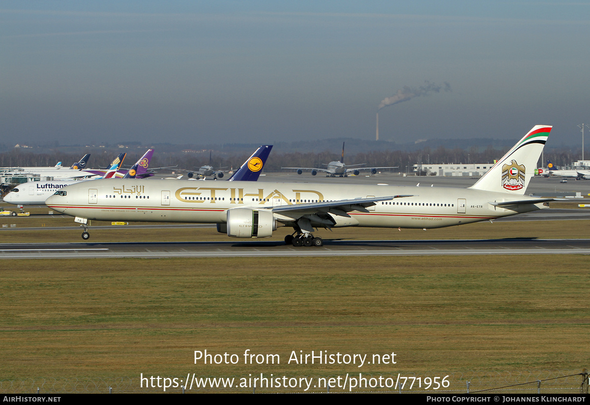 Aircraft Photo of A6-ETR | Boeing 777-3FX/ER | Etihad Airways | AirHistory.net #771956