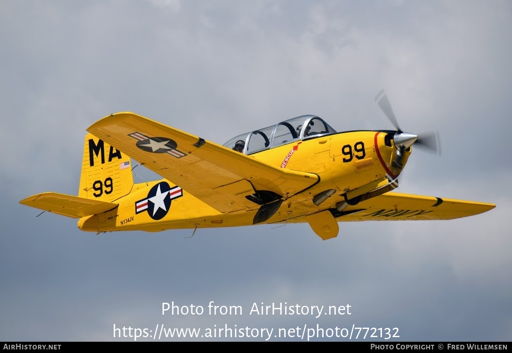 Aircraft Photo of N134JV | Beech T-34B Mentor | USA - Navy | AirHistory.net #772132