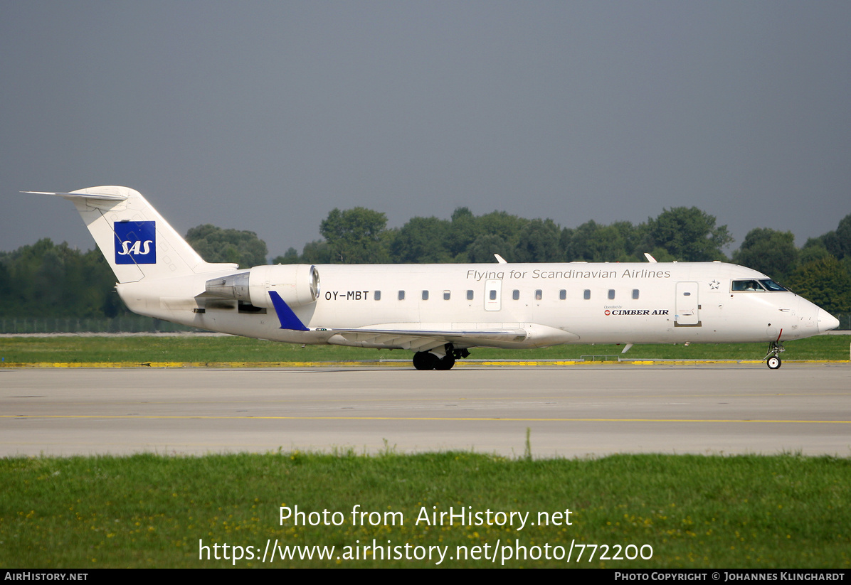 Aircraft Photo of OY-MBT | Bombardier CRJ-200LR (CL-600-2B19) | Scandinavian Airlines - SAS | AirHistory.net #772200