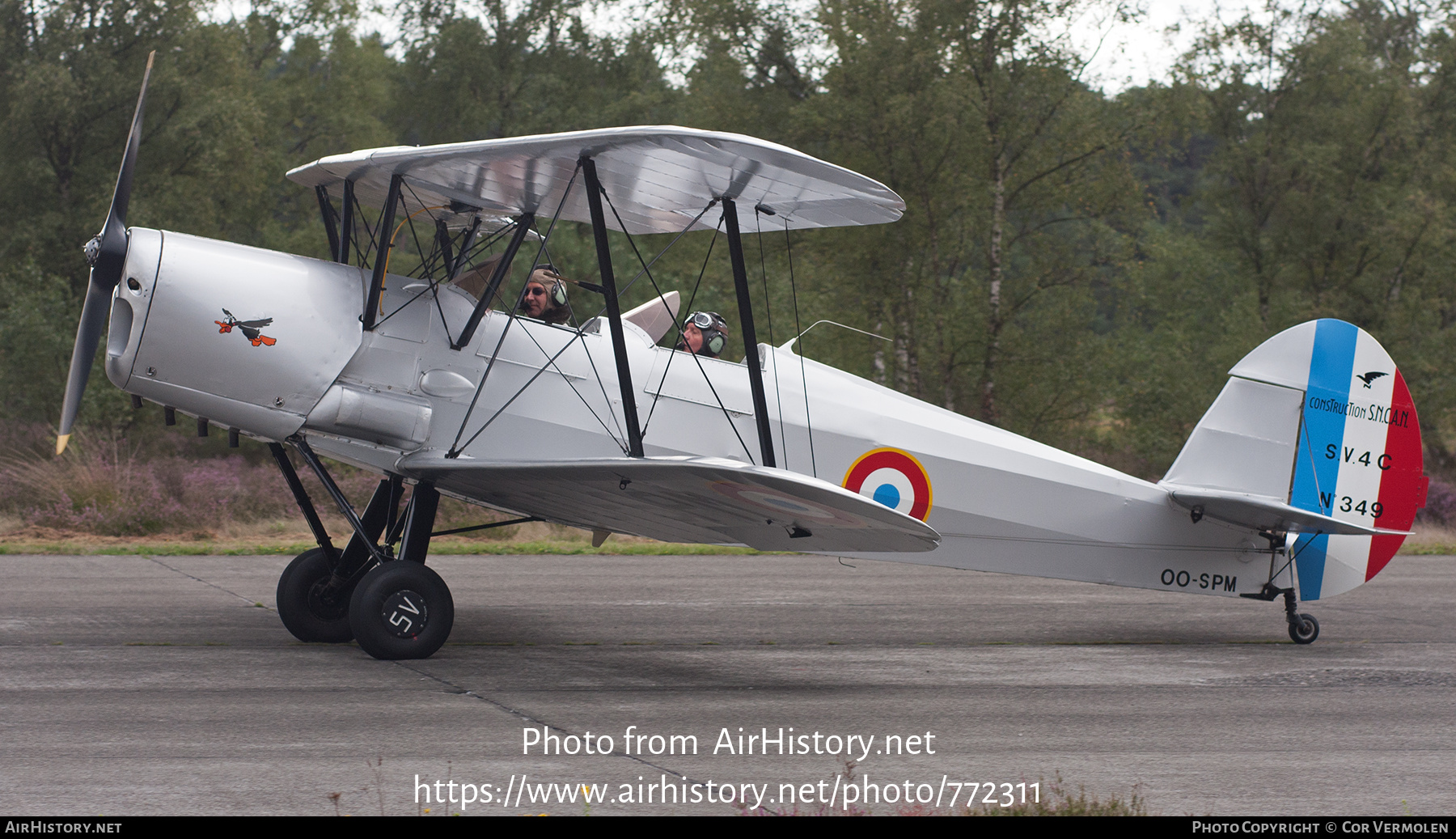 Aircraft Photo of OO-SPM / 349 | Stampe-Vertongen SV-4C | France - Air Force | AirHistory.net #772311