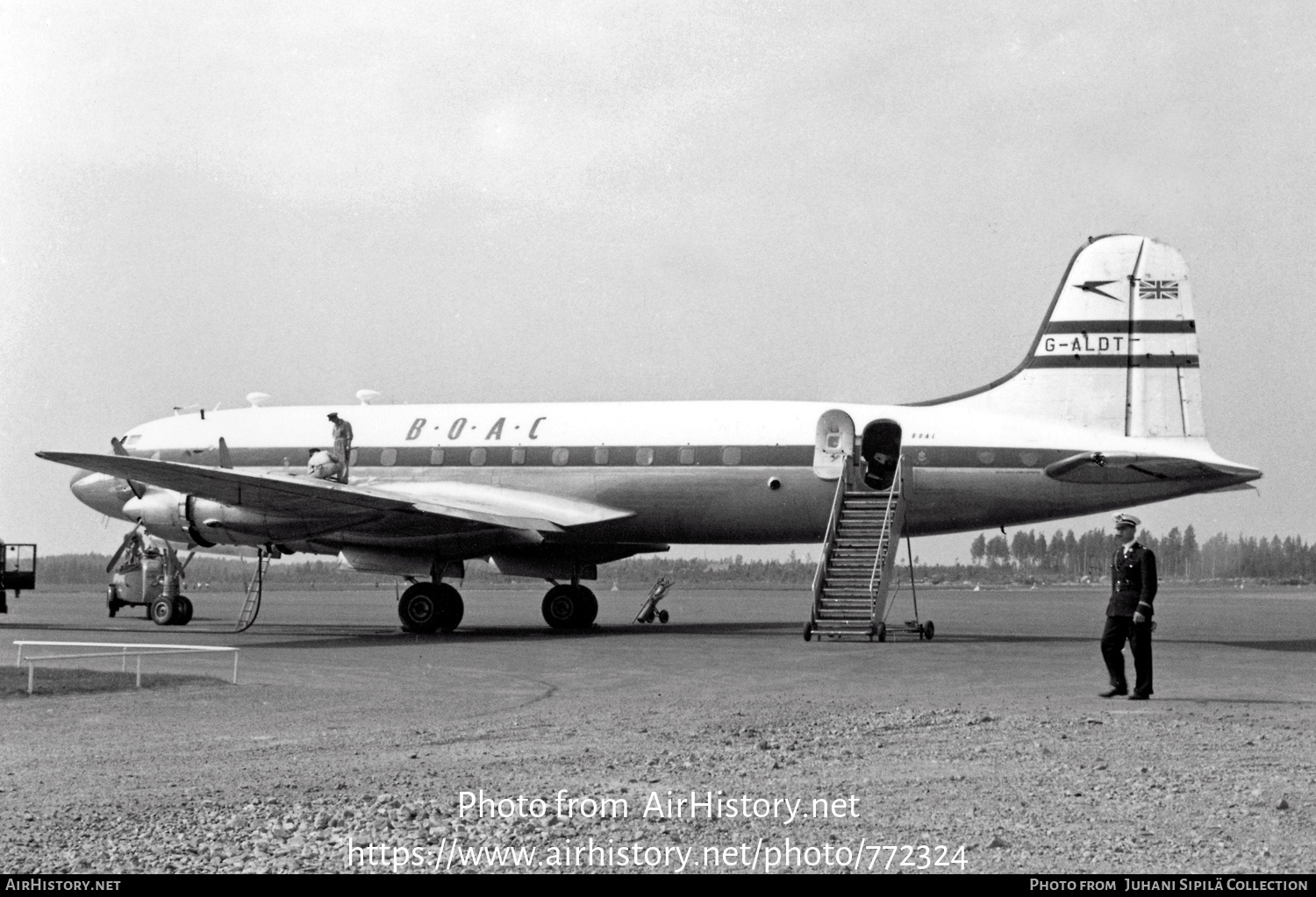 Aircraft Photo of G-ALDT | Handley Page HP-81 Hermes 4 | BOAC - British Overseas Airways Corporation | AirHistory.net #772324