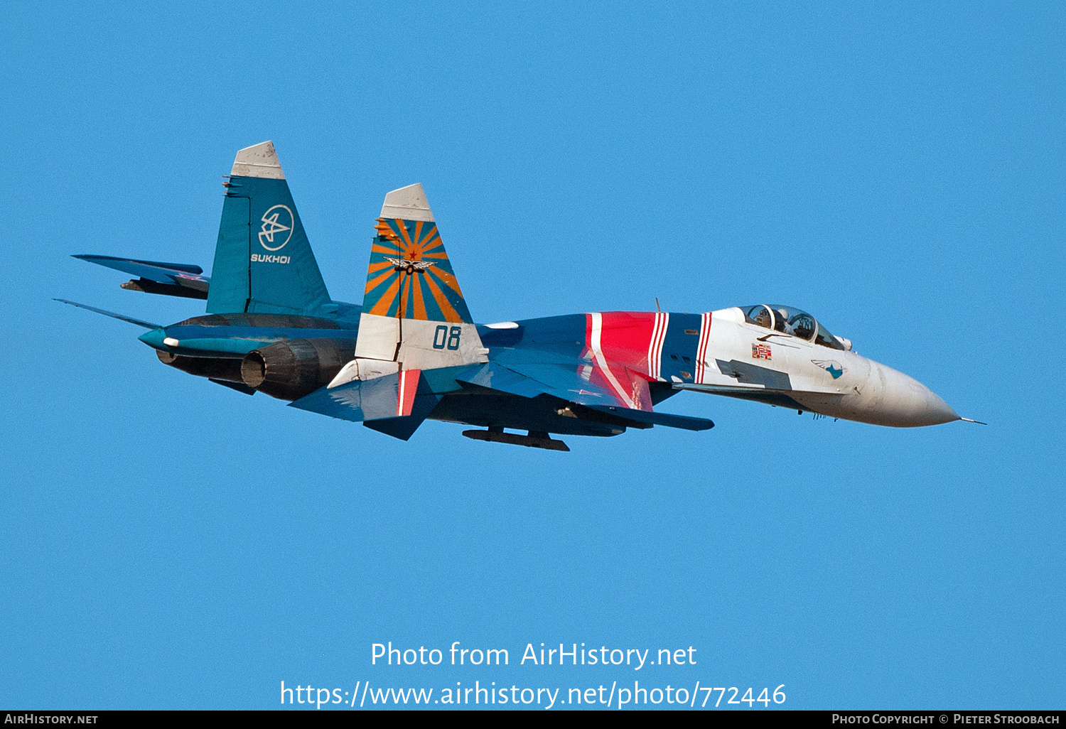 Aircraft Photo of 08 blue | Sukhoi Su-27 | Russia - Air Force | AirHistory.net #772446