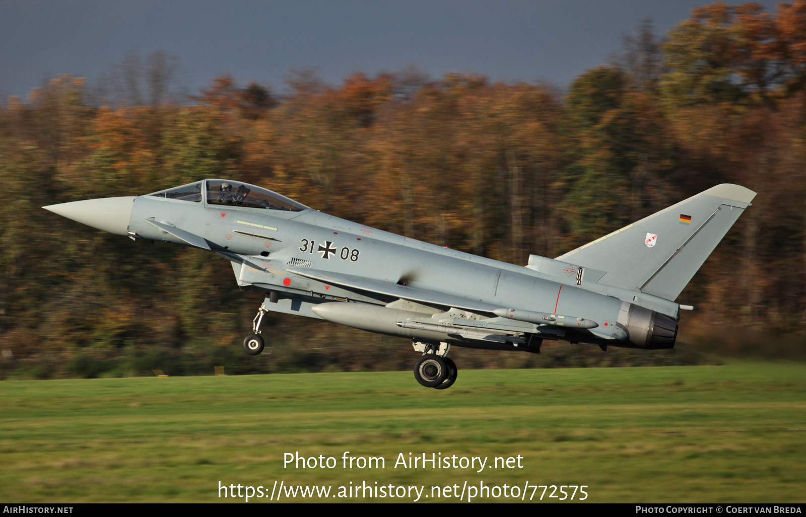 Aircraft Photo of 3108 | Eurofighter EF-2000 Typhoon S | Germany - Air Force | AirHistory.net #772575