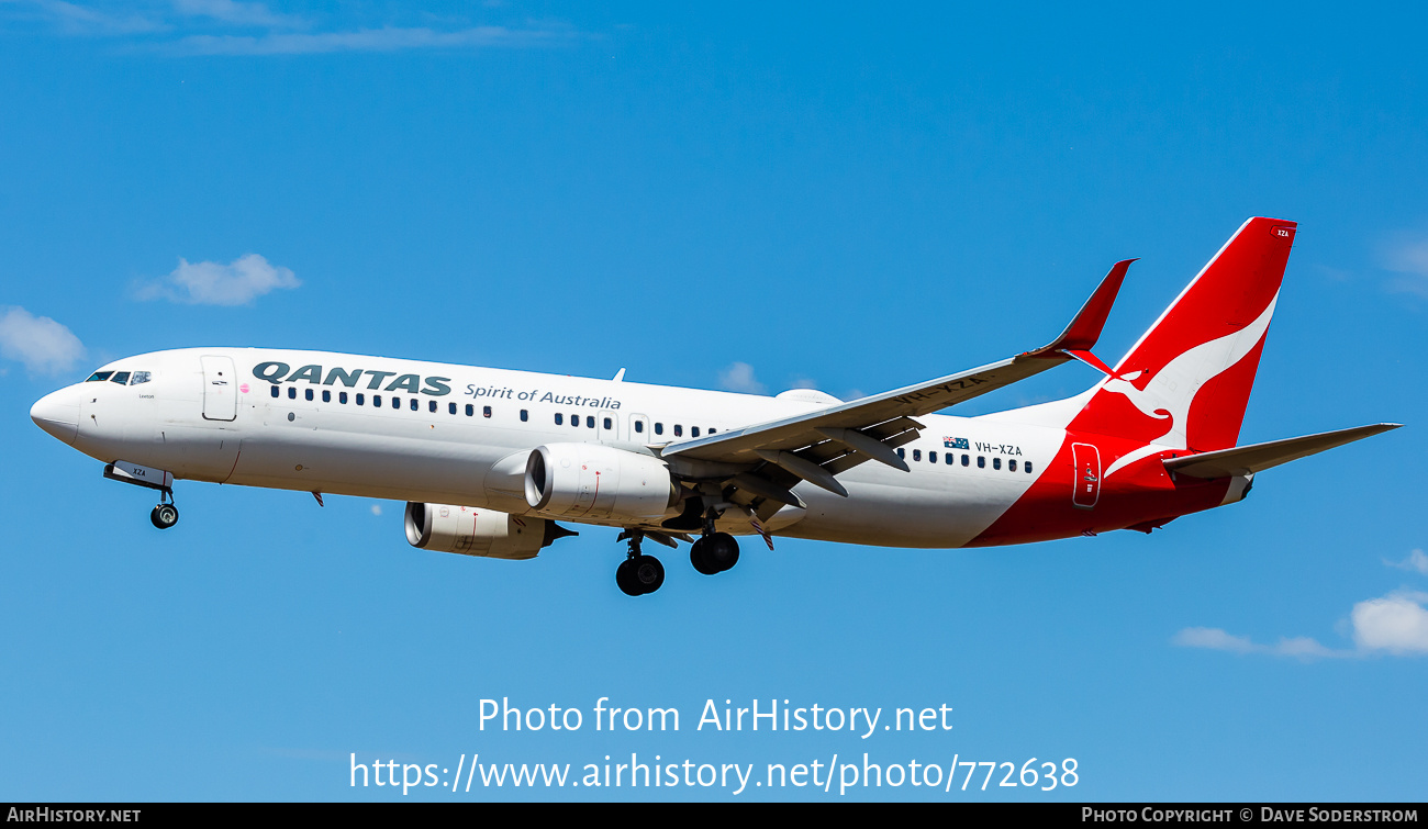 Aircraft Photo of VH-XZA | Boeing 737-838 | Qantas | AirHistory.net #772638