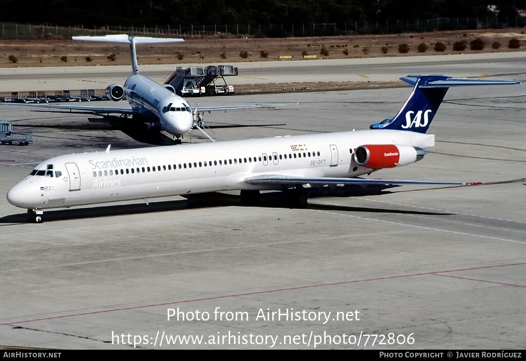 Aircraft Photo of SE-DFT | McDonnell Douglas MD-82 (DC-9-82) | Scandinavian Airlines - SAS | AirHistory.net #772806