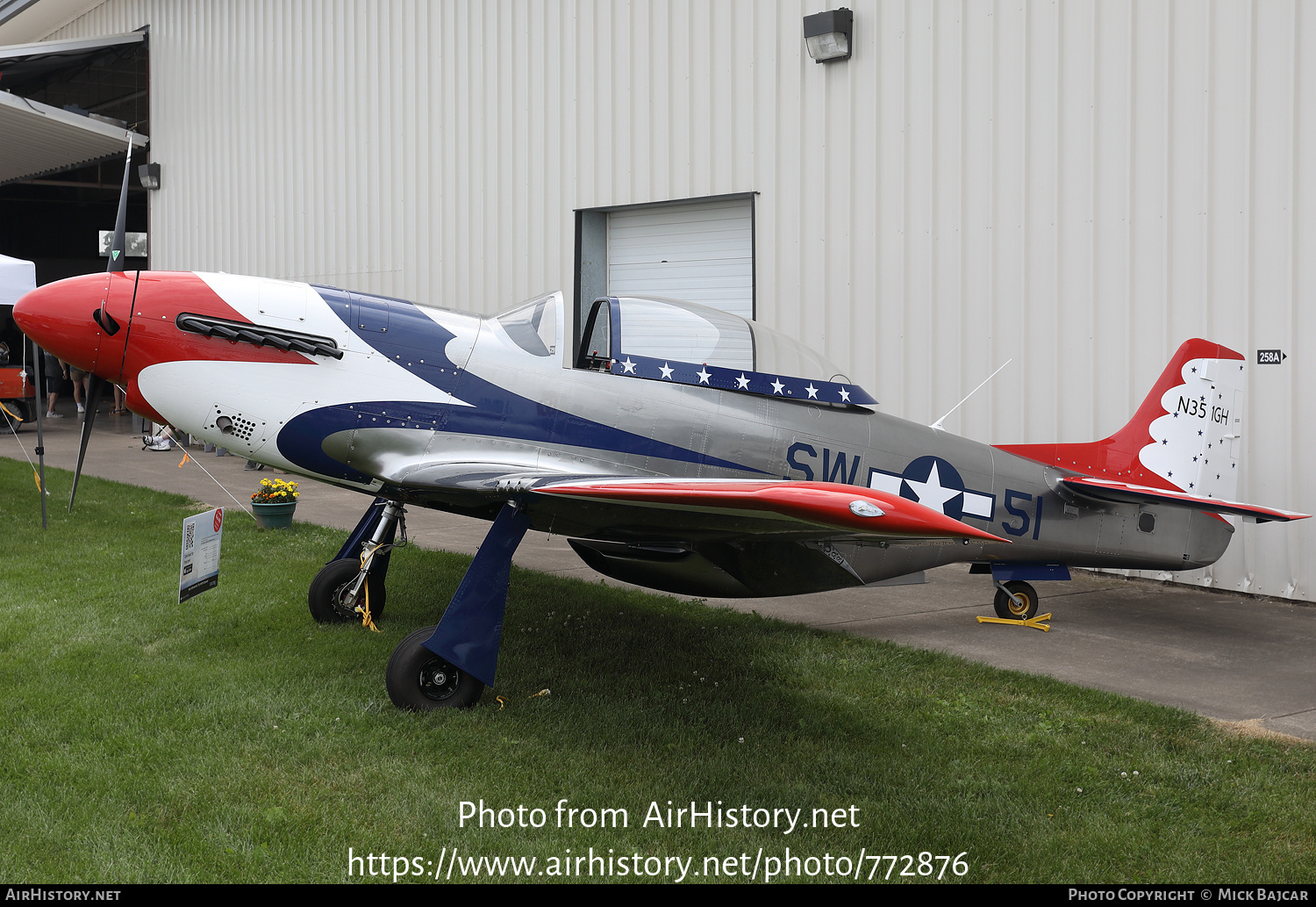 Aircraft Photo of N351GH | ScaleWings SW-51 Mustang | USA - Air Force | AirHistory.net #772876