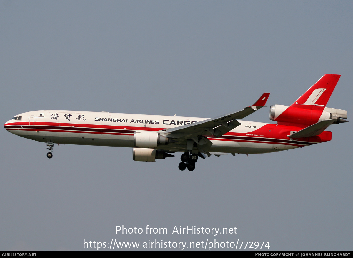 Aircraft Photo of B-2178 | McDonnell Douglas MD-11/F | Shanghai Airlines Cargo | AirHistory.net #772974