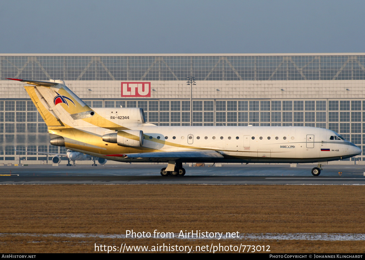 Aircraft Photo of RA-42344 | Yakovlev Yak-42D | Business Aero | AirHistory.net #773012