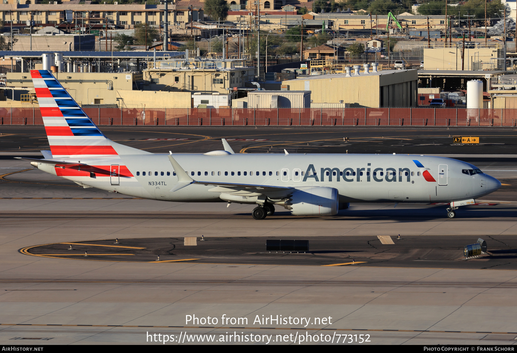 Aircraft Photo of N334TL | Boeing 737-8 Max 8 | American Airlines | AirHistory.net #773152