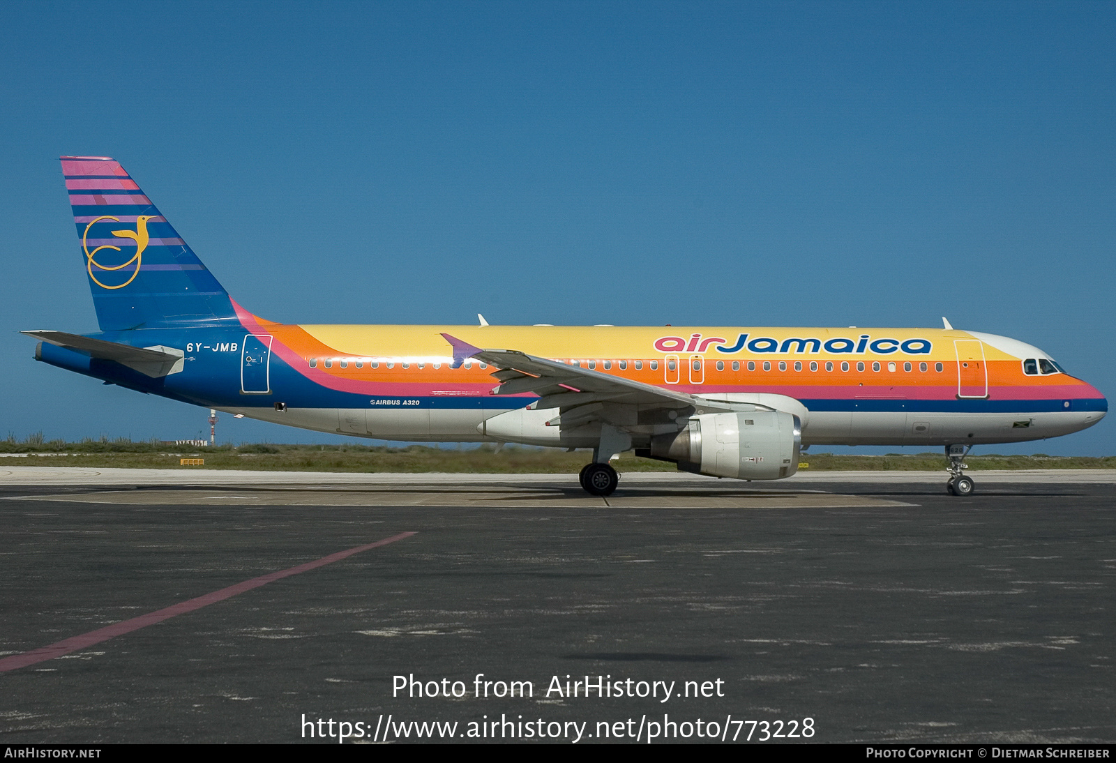 Aircraft Photo of 6Y-JMB | Airbus A320-212 | Air Jamaica | AirHistory.net #773228