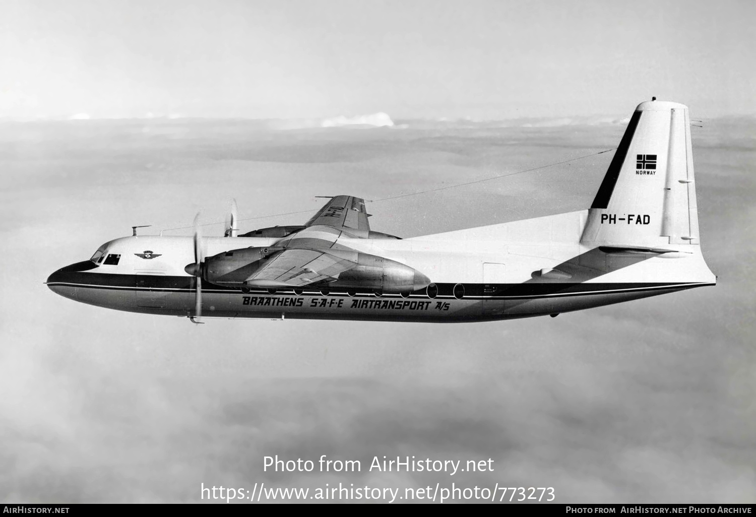 Aircraft Photo of PH-FAD | Fokker F27-100 Friendship | Braathens SAFE | AirHistory.net #773273