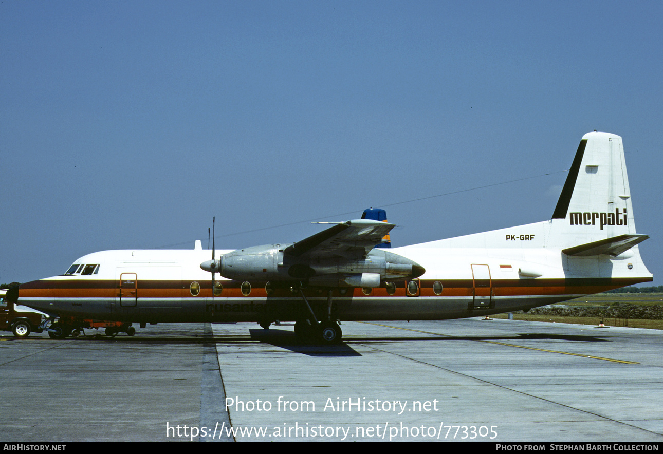 Aircraft Photo of PK-GRF | Fokker F27-500F/RF Friendship | Merpati Nusantara Airlines | AirHistory.net #773305