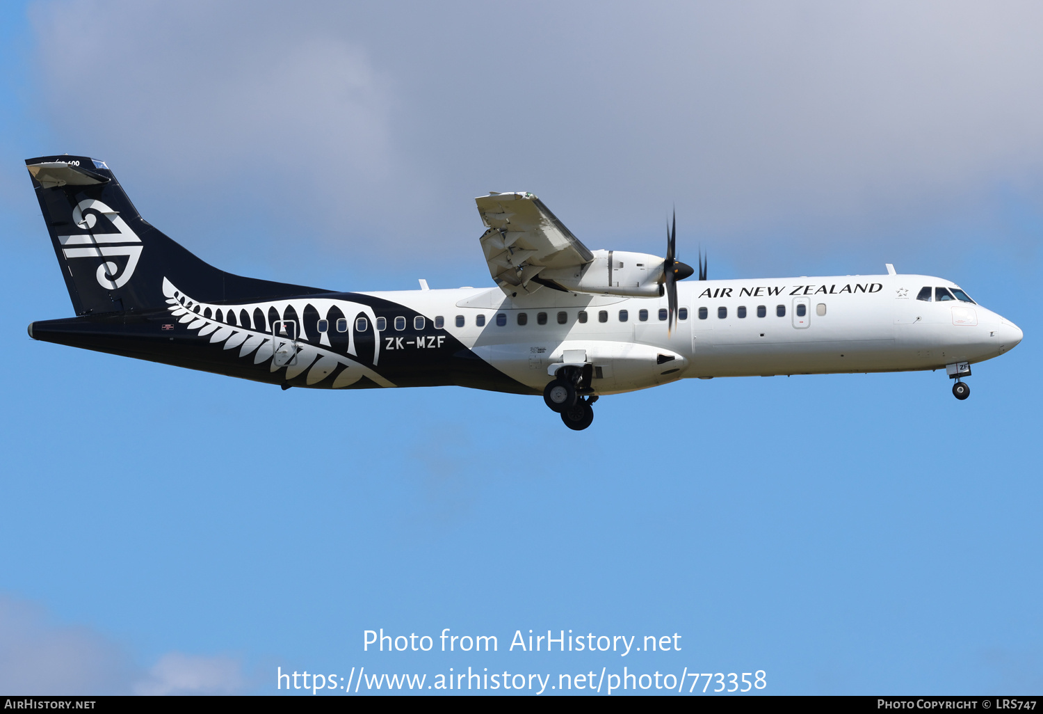 Aircraft Photo of ZK-MZF | ATR ATR-72-600 (ATR-72-212A) | Air New Zealand | AirHistory.net #773358