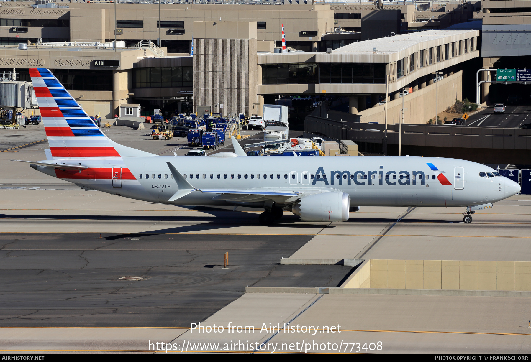 Aircraft Photo of N322TH | Boeing 737-8 Max 8 | American Airlines | AirHistory.net #773408