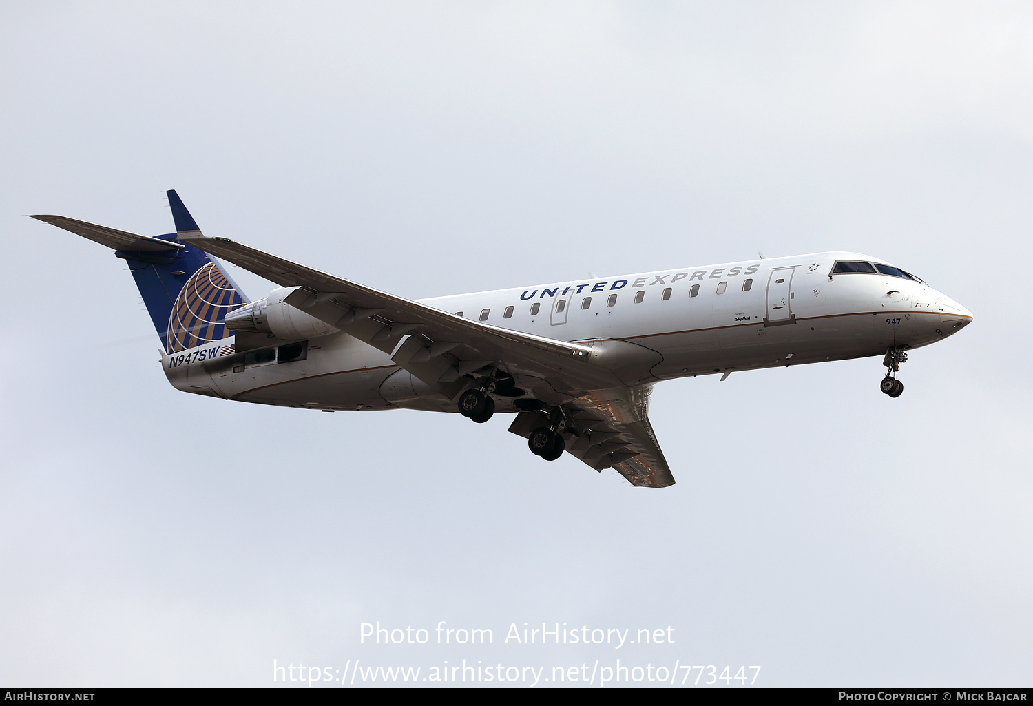 Aircraft Photo of N947SW | Bombardier CRJ-200LR (CL-600-2B19) | United Express | AirHistory.net #773447