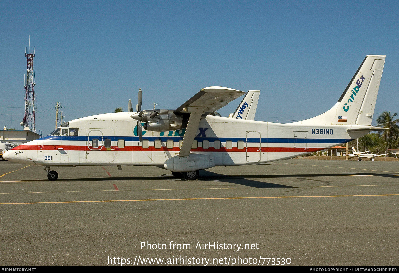 Aircraft Photo of N381MQ | Short 360-300/F | CaribEx Worldwide | AirHistory.net #773530