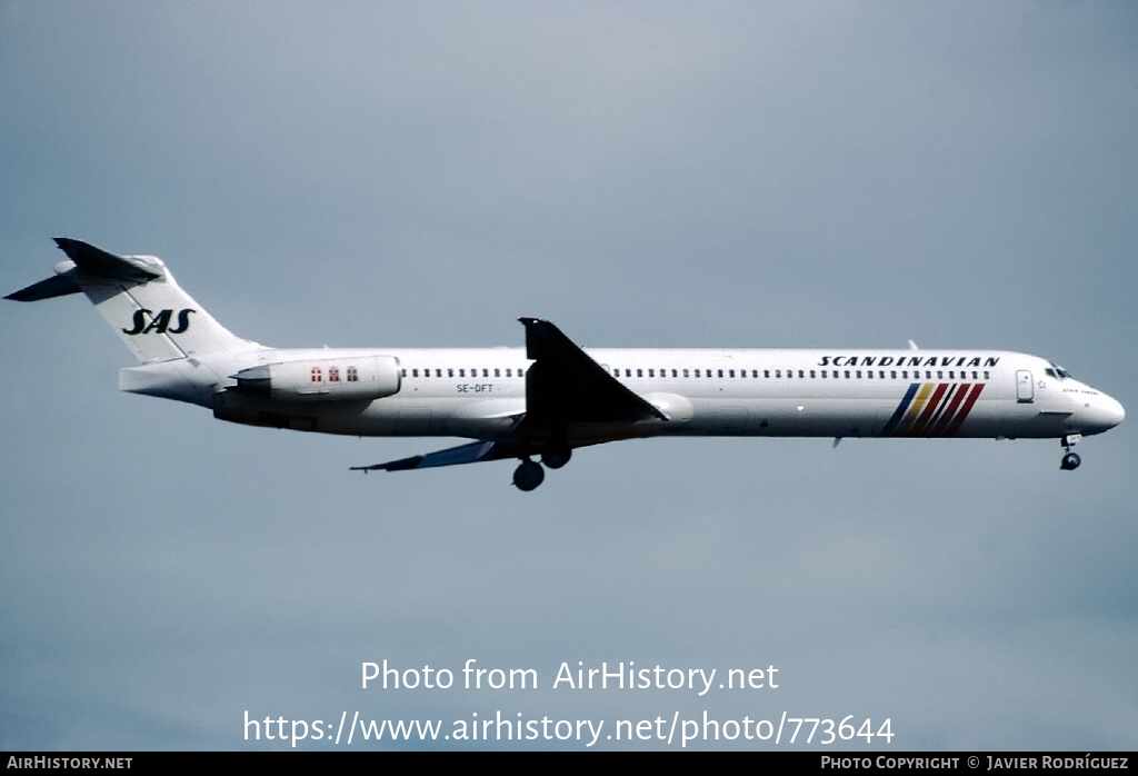 Aircraft Photo of SE-DFT | McDonnell Douglas MD-82 (DC-9-82) | Scandinavian Airlines - SAS | AirHistory.net #773644