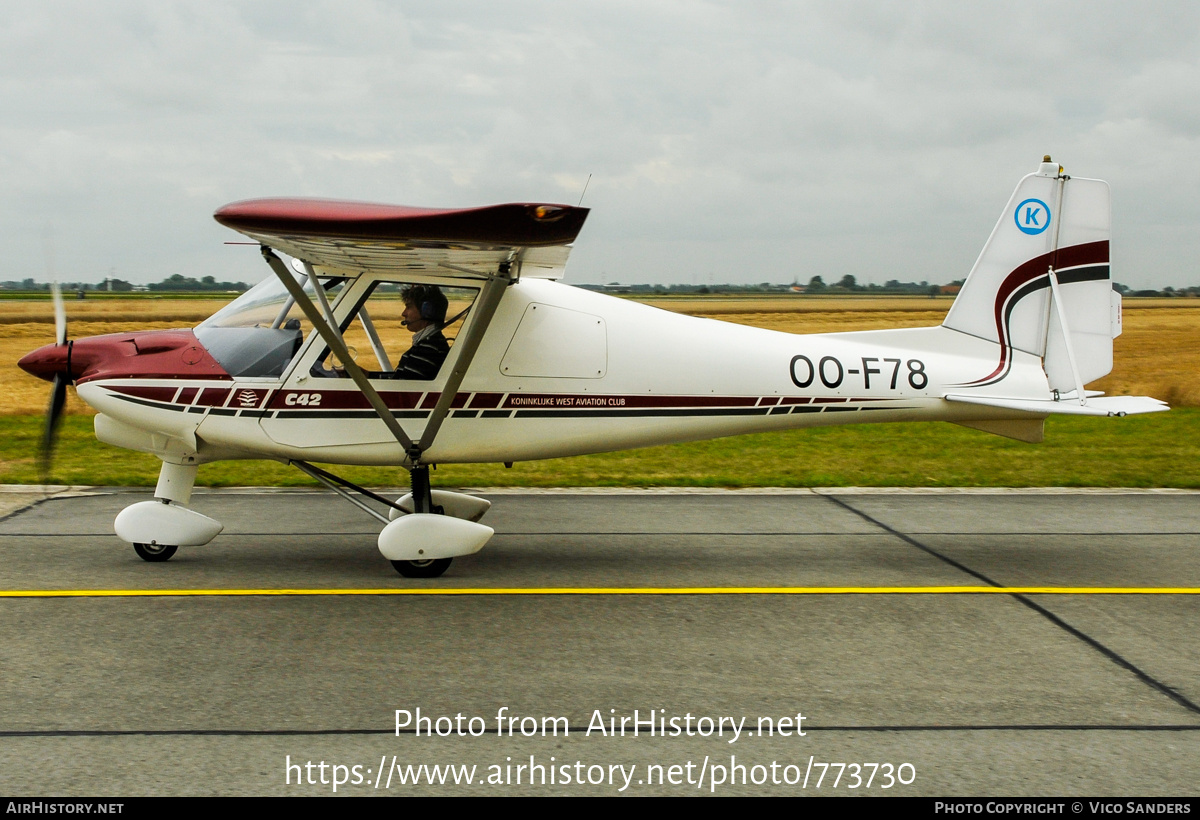 Aircraft Photo of OO-F78 | Comco Ikarus C42 | Koninklijke West Aviation Club | AirHistory.net #773730