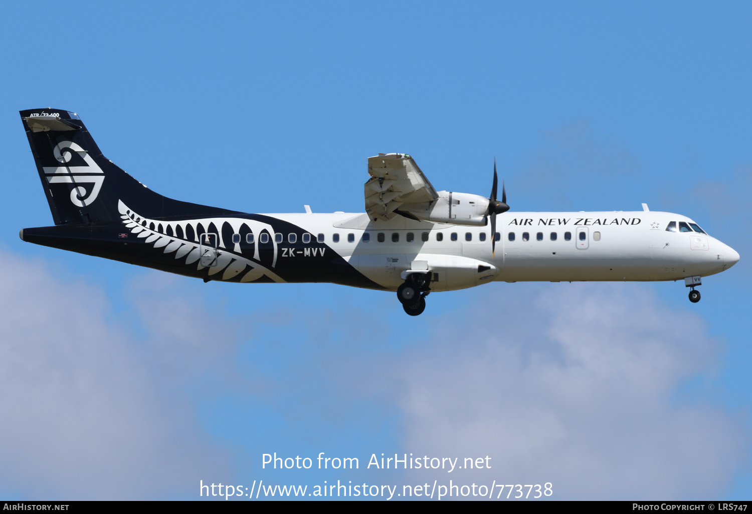 Aircraft Photo of ZK-MVV | ATR ATR-72-600 (ATR-72-212A) | Air New Zealand | AirHistory.net #773738