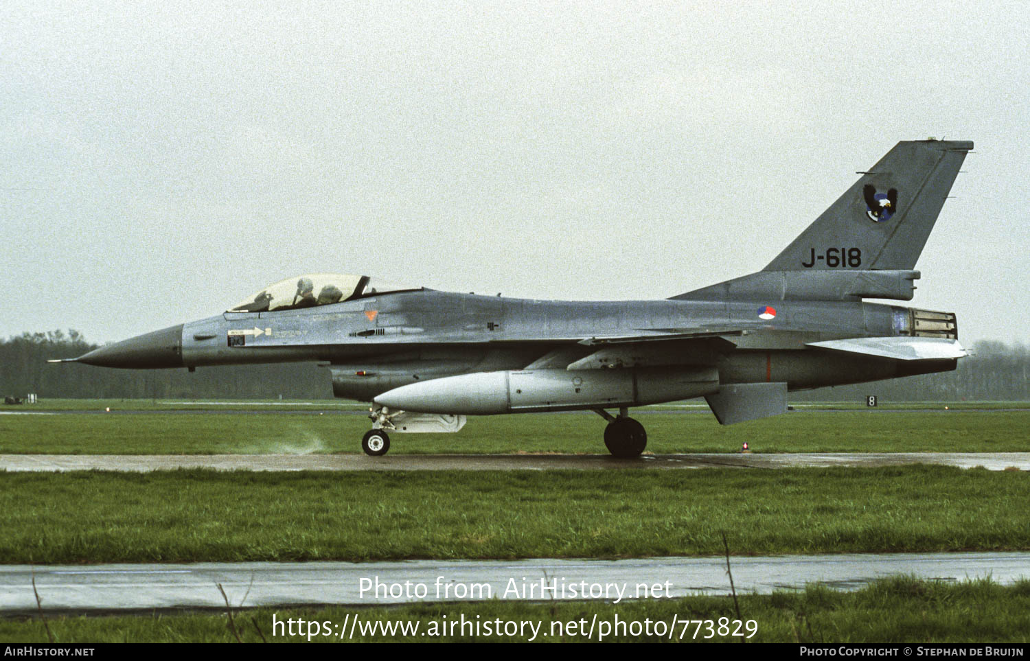 Aircraft Photo of J-618 | General Dynamics F-16A Fighting Falcon | Netherlands - Air Force | AirHistory.net #773829