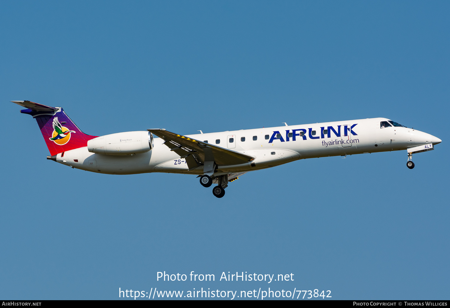 Aircraft Photo of ZS-ALY | Embraer ERJ-140LR (EMB-135KL) | Airlink | AirHistory.net #773842