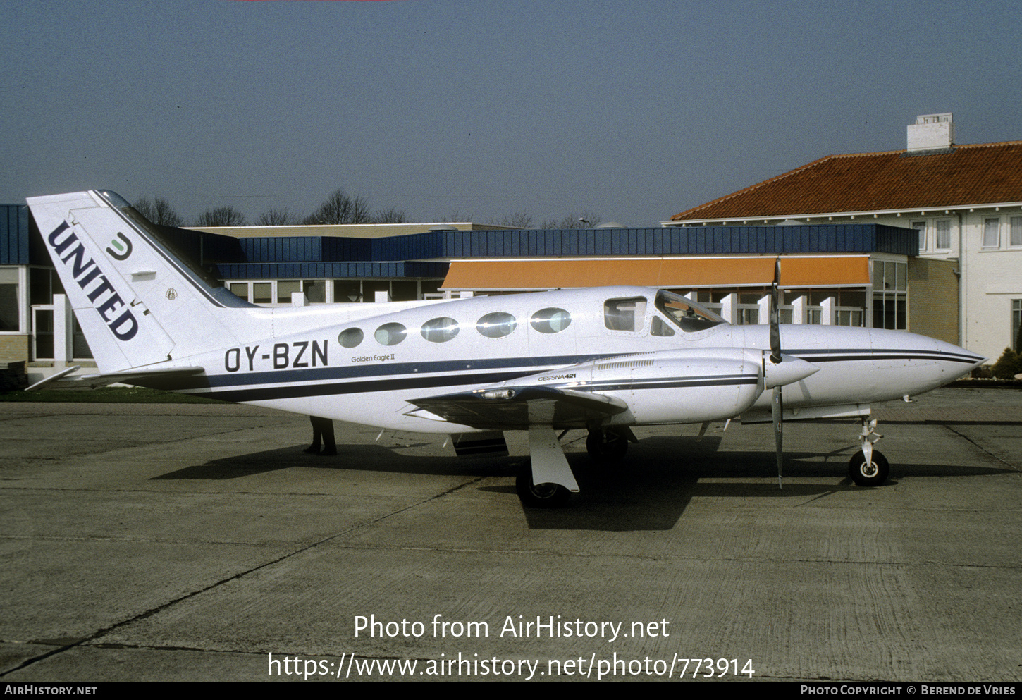 Aircraft Photo of OY-BZN | Cessna 421C Golden Eagle II | United Europe Airways | AirHistory.net #773914