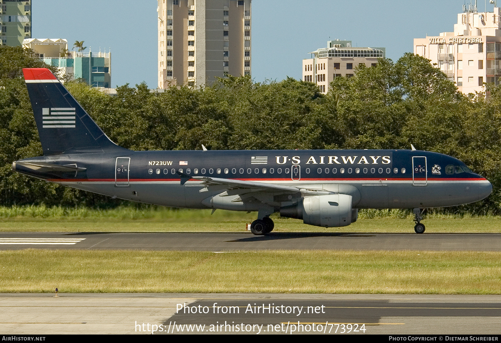 Aircraft Photo of N723UW | Airbus A319-112 | US Airways | AirHistory.net #773924