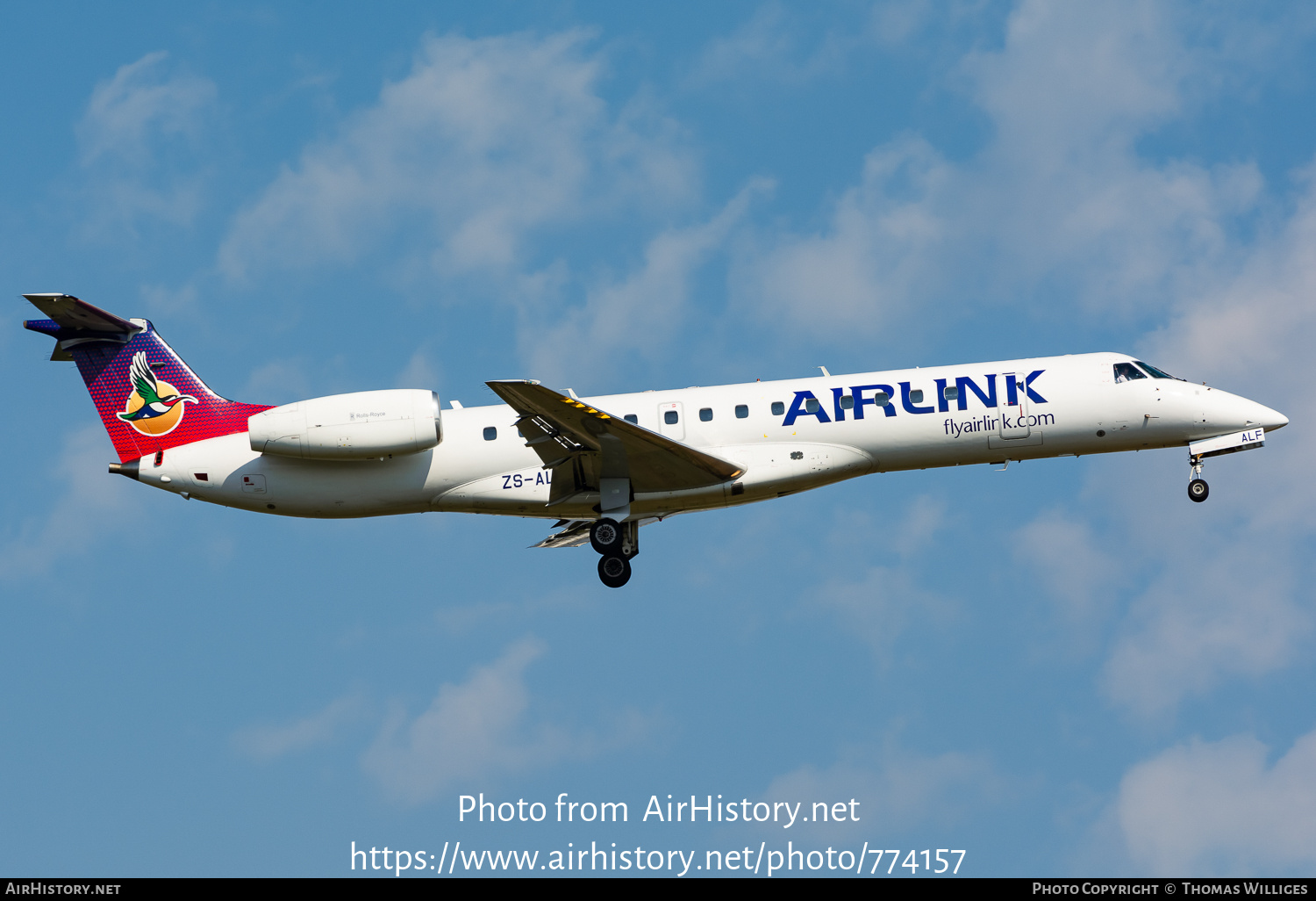 Aircraft Photo of ZS-ALF | Embraer ERJ-140LR (EMB-135KL) | Airlink | AirHistory.net #774157