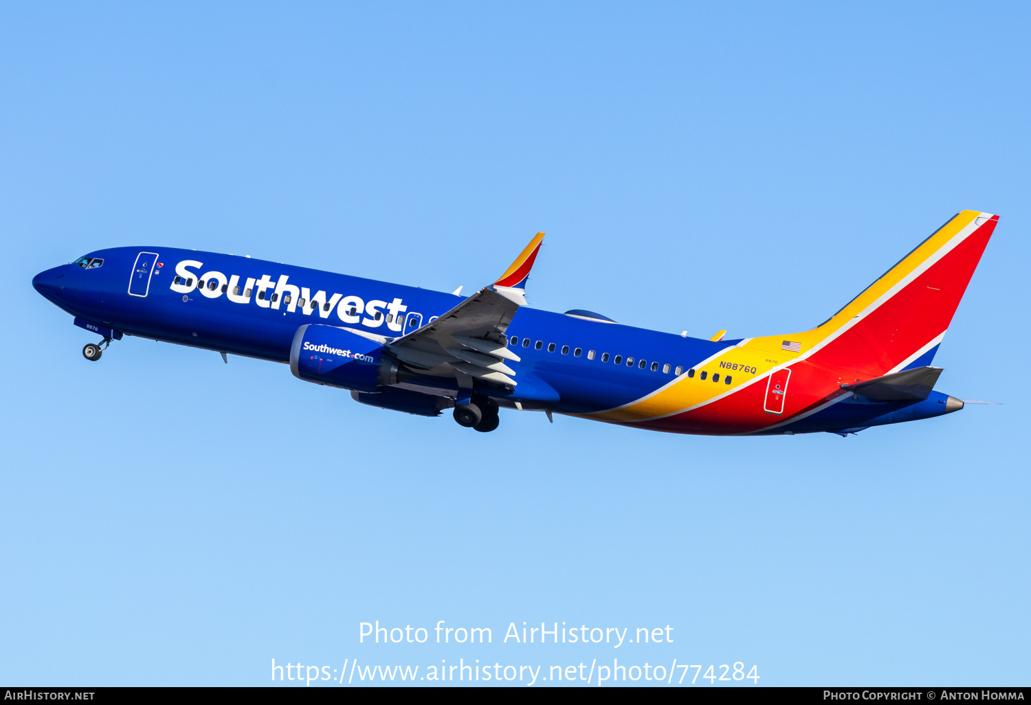 Aircraft Photo of N8876Q | Boeing 737-8 Max 8 | Southwest Airlines | AirHistory.net #774284