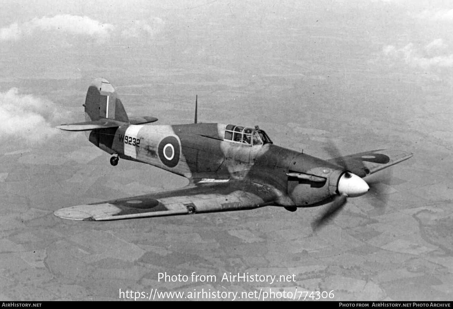 Aircraft Photo of W9232 | Hawker Hurricane Mk1 | UK - Air Force | AirHistory.net #774306