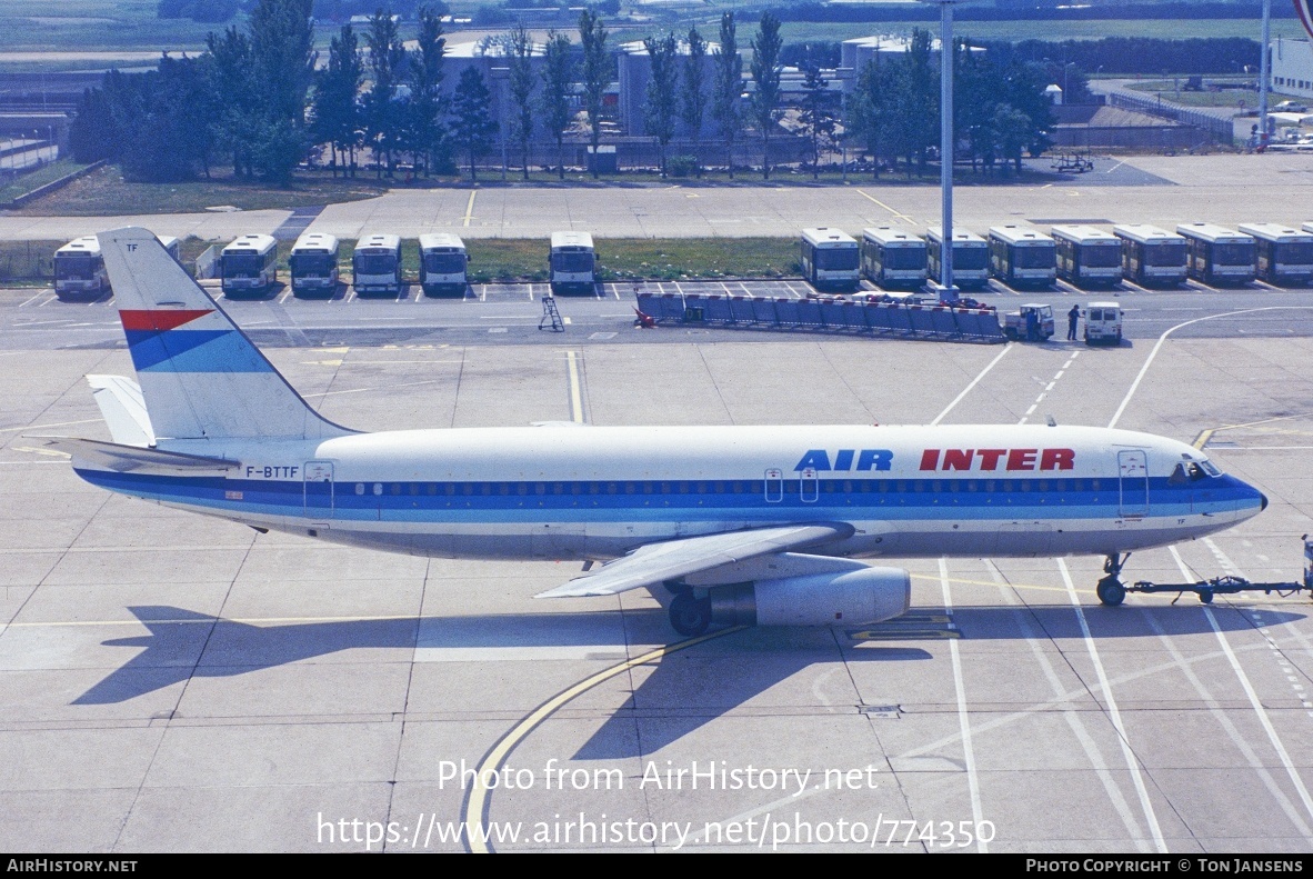 Aircraft Photo of F-BTTF | Dassault Mercure 100 | Air Inter | AirHistory.net #774350