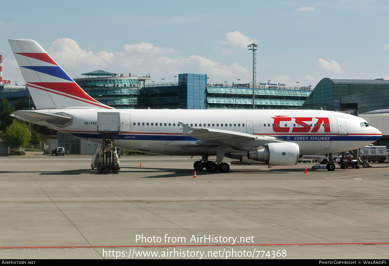 Aircraft Photo of OK-YAC | Airbus A310-325/ET | ČSA - Czech Airlines | AirHistory.net #774368