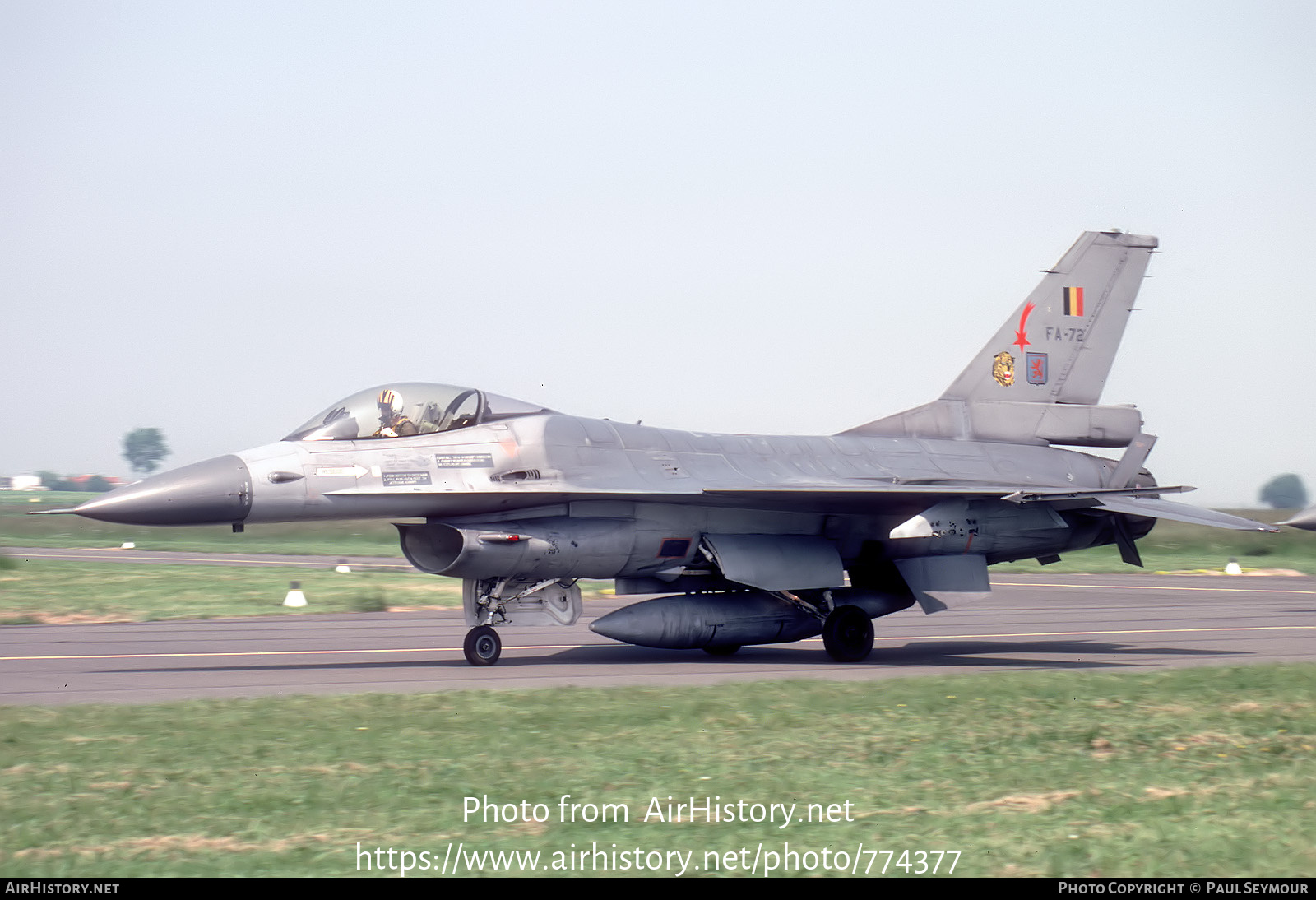 Aircraft Photo of FA-72 | General Dynamics F-16A Fighting Falcon | Belgium - Air Force | AirHistory.net #774377