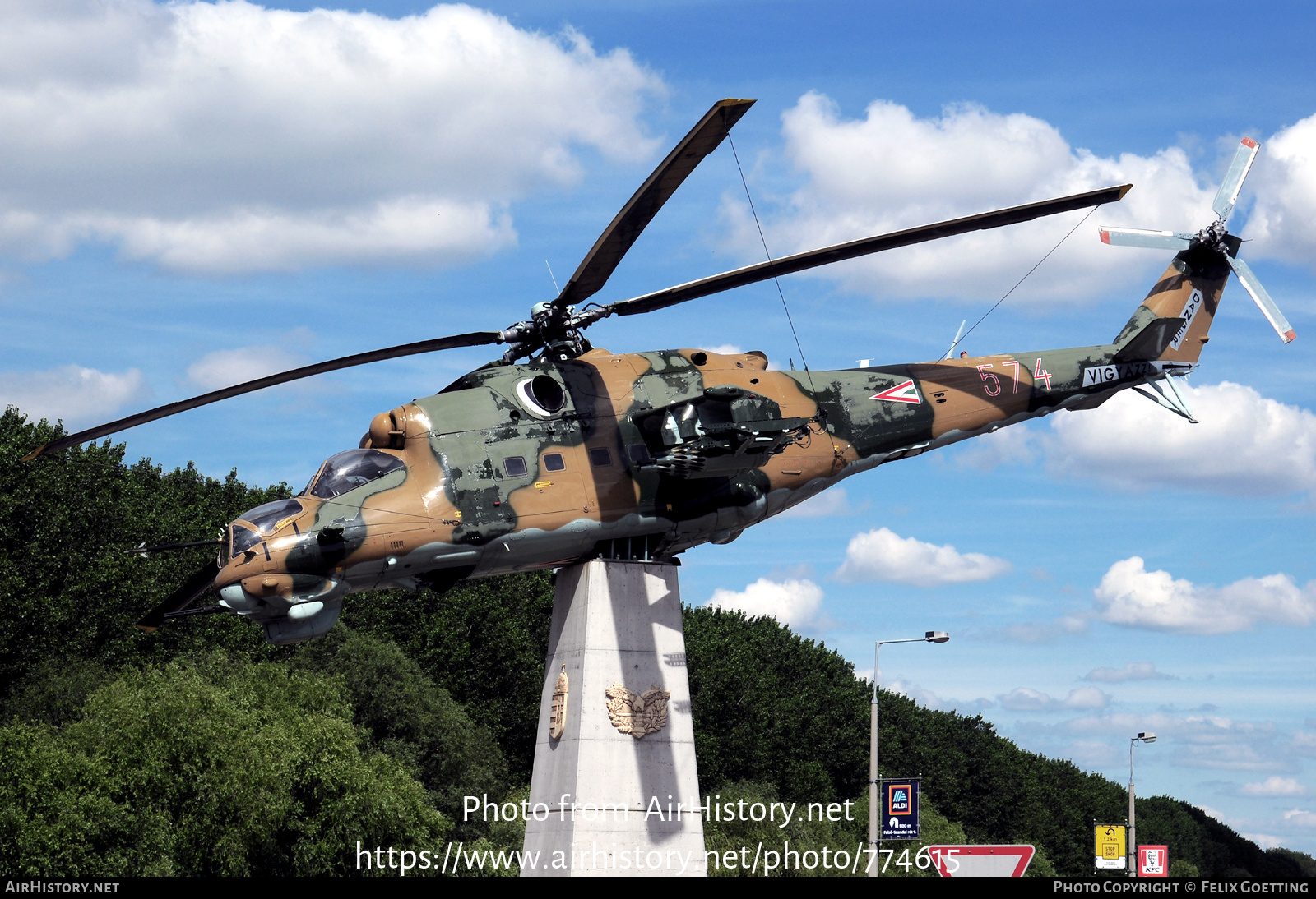 Aircraft Photo of 574 | Mil Mi-24D | Hungary - Air Force | AirHistory.net #774615