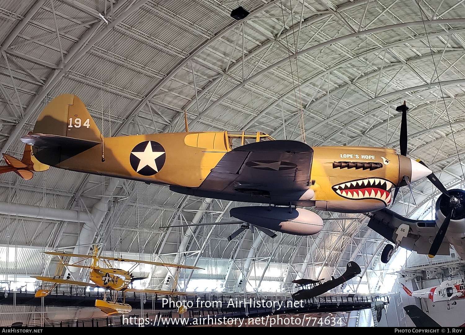 Aircraft Photo of 194 | Curtiss Kittyhawk Mk1A | USA - Air Force | AirHistory.net #774634