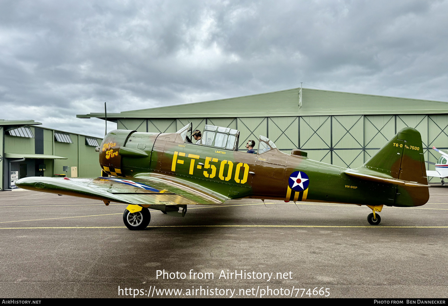 Aircraft Photo of VH-DGP | North American AT-6D Texan | USA - Air Force | AirHistory.net #774665