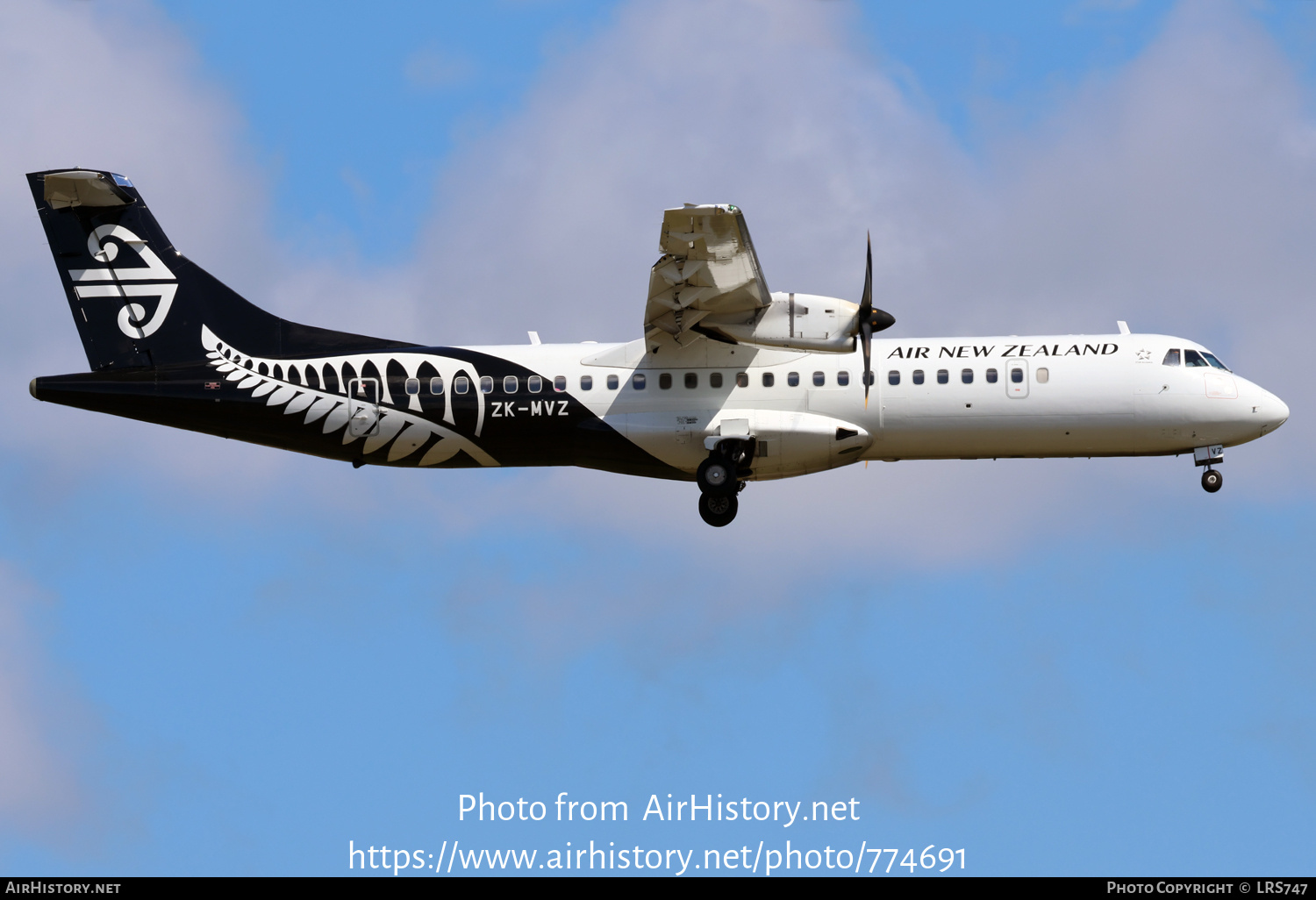 Aircraft Photo of ZK-MVZ | ATR ATR-72-600 (ATR-72-212A) | Air New Zealand | AirHistory.net #774691