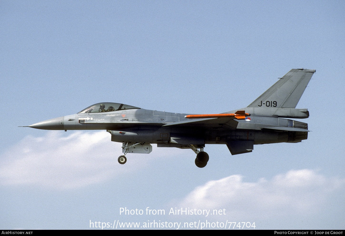 Aircraft Photo of J-019 | General Dynamics F-16A Fighting Falcon | Netherlands - Air Force | AirHistory.net #774704