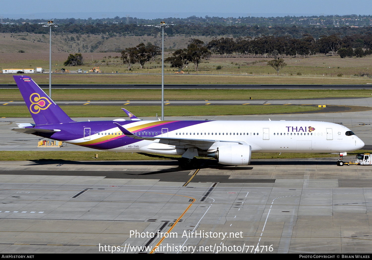 Aircraft Photo of HS-THS | Airbus A350-941 | Thai Airways International | AirHistory.net #774716