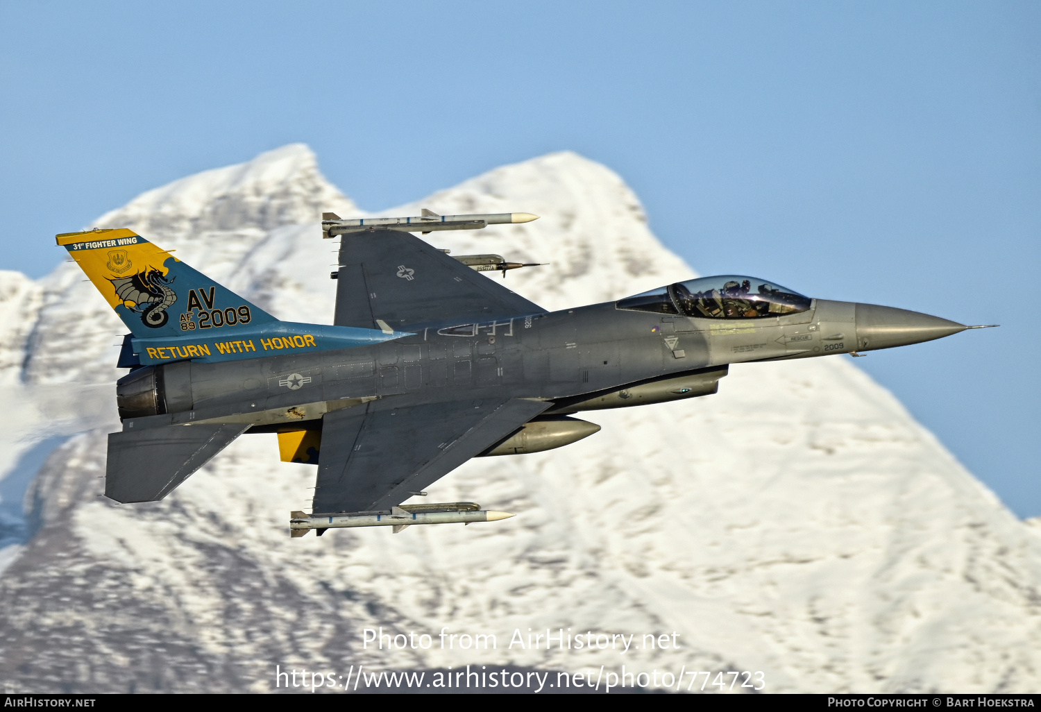 Aircraft Photo of 89-2009 / AF89-2009 | General Dynamics F-16CG Fighting Falcon | USA - Air Force | AirHistory.net #774723