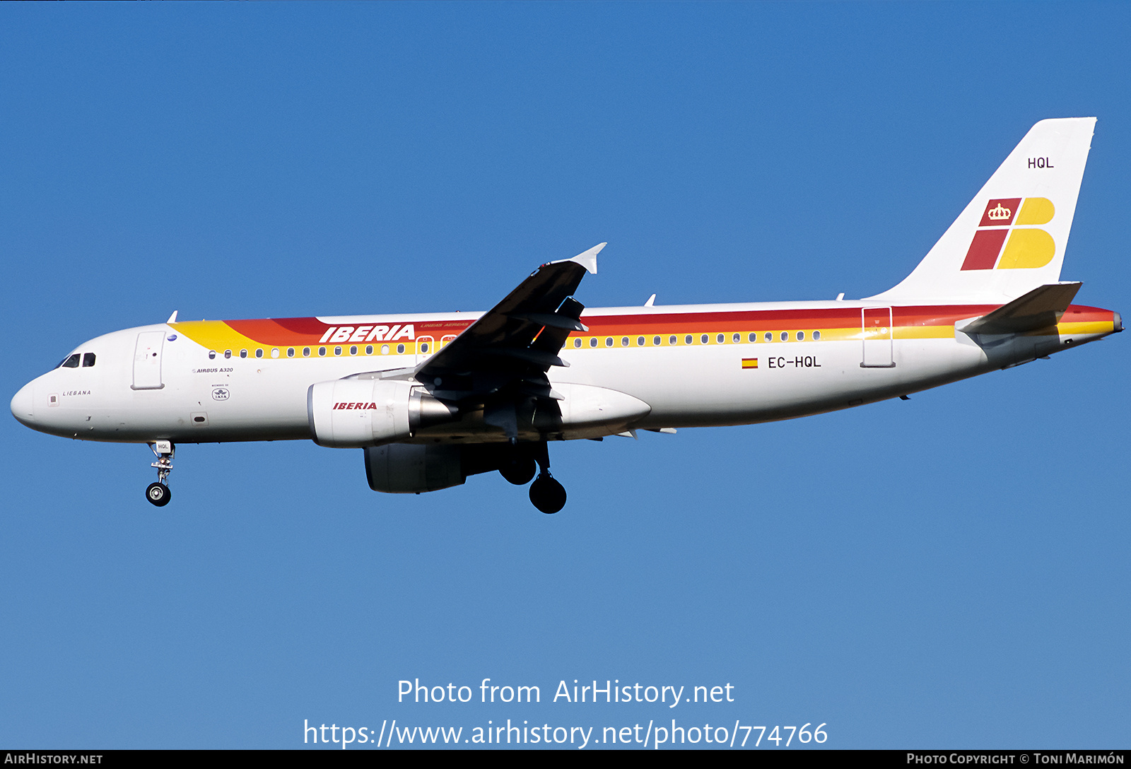 Aircraft Photo of EC-HQL | Airbus A320-214 | Iberia | AirHistory.net #774766