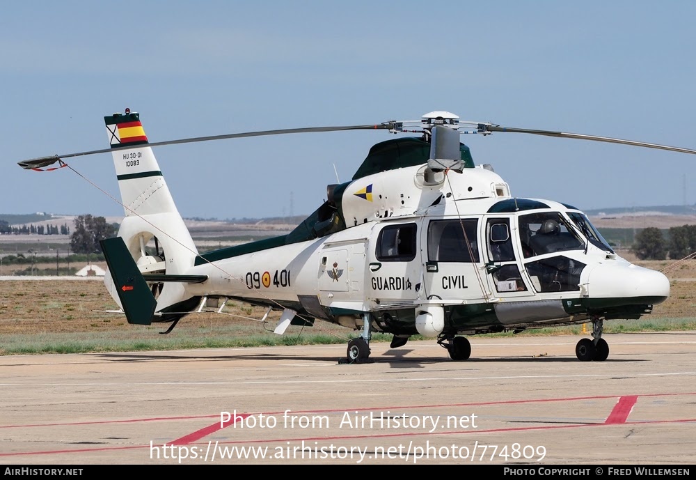 Aircraft Photo of HU30-01 / 10083 | Aerospatiale AS-365N-3 Dauphin 2 | Spain - Guardia Civil | AirHistory.net #774809