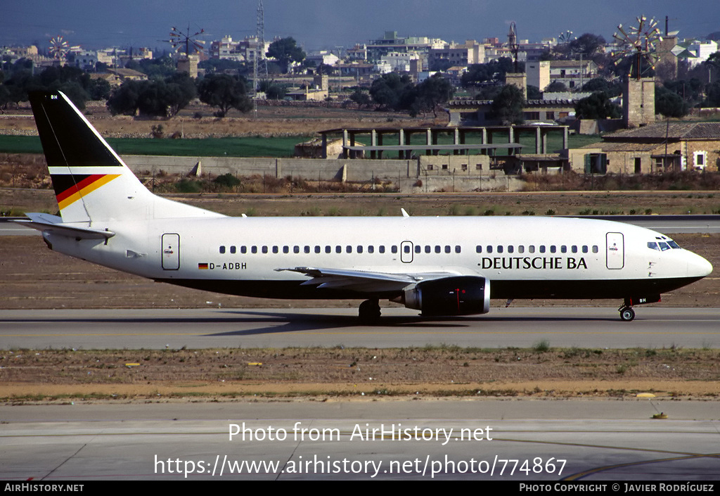 Aircraft Photo of D-ADBH | Boeing 737-3L9 | Deutsche BA | AirHistory.net #774867