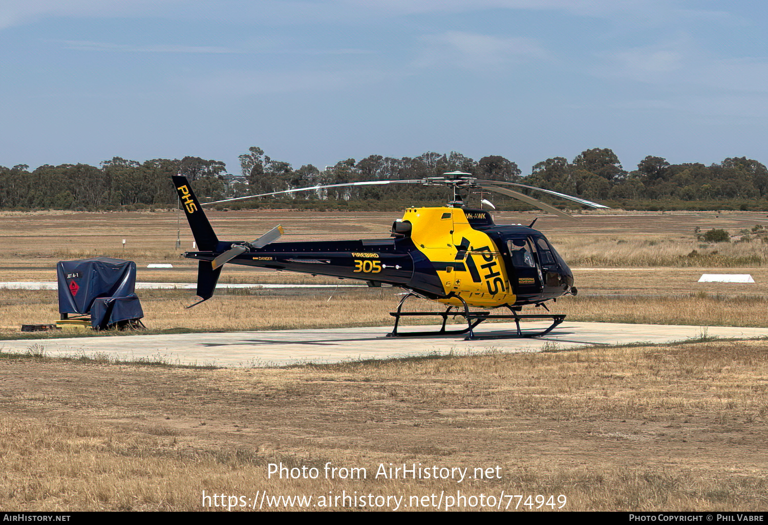 Aircraft Photo of VH-AWK | Aerospatiale AS-350BA Ecureuil | PHS - Professional Helicopter Services | AirHistory.net #774949