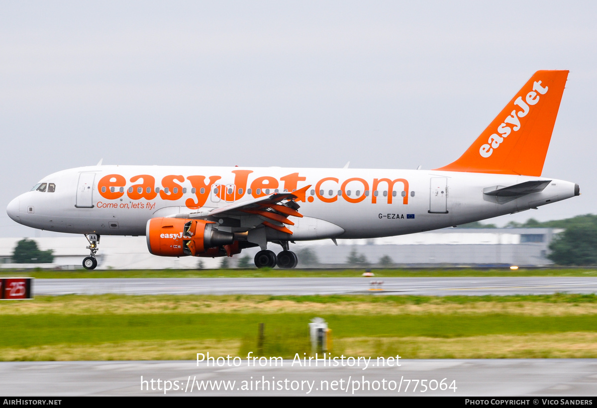 Aircraft Photo of G-EZAA | Airbus A319-111 | EasyJet | AirHistory.net #775064